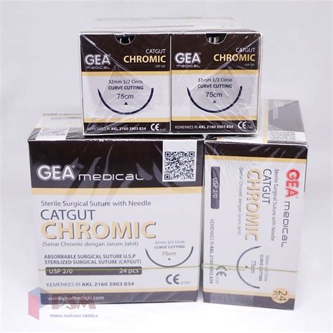 Jual Catgut Chromic 2 0 3 0 Neddle Gea ECER Shopee Indonesia