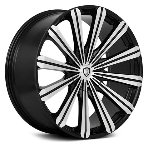 Borghini® B18 Wheels Black With Machined Face Rims