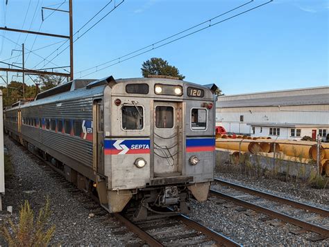 Septa Silverliner Iv Train Outbound At Primos Station Rtrains