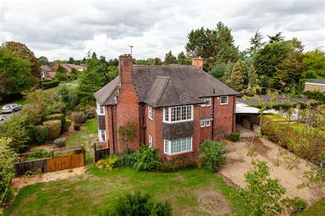 Detached House On Large Plot In Suburban England Editorial Stock Image