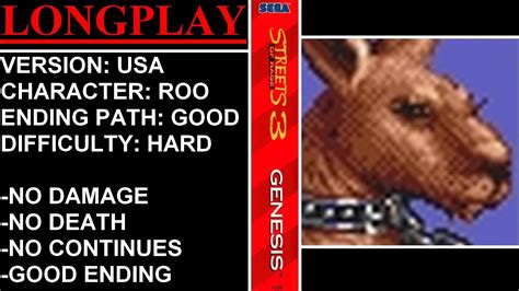 Streets Of Rage 3 Usa Sega Genesis Longplay Roo Hard