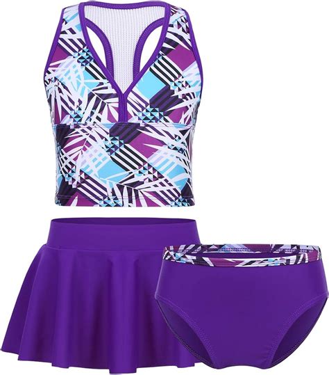 Yoojia Yoojia M Dchen Tankini Set Bikini Badeanzug Tlg Bade Set