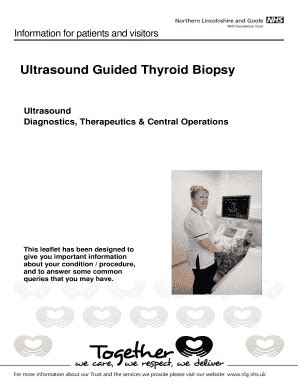 Fillable Online nlg nhs Ultrasound Guided Thyroid Biopsy - Northern Lincolnshire and Fax Email ...