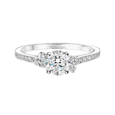 Baby Everbloom Mm Pav E White Gold Diamond Ring Gemmyo