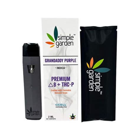 Delta 8 THC THCP Disposable Vape 2ml Grandaddy Purple Indica