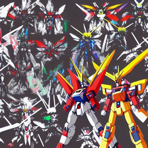 Prompthunt Graffiti On A Wall Of Anime Gundam Wallpaper Trending On