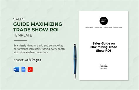 Sales Guide On Maximizing Trade Show ROI Template In Word PDF Google