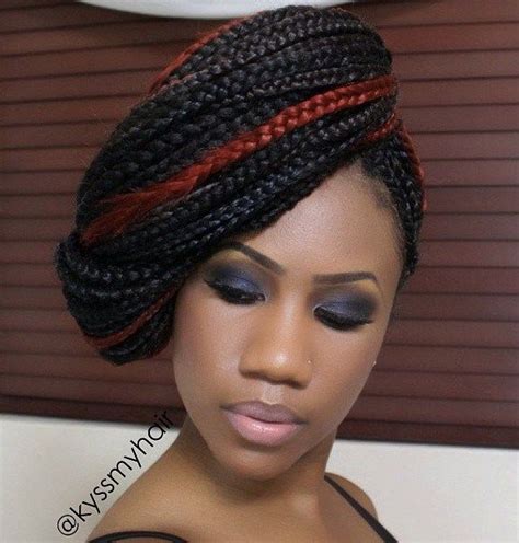 Top 20 Box Braids Updo Hairstyles Braided Hairstyles Updo Cool Braid