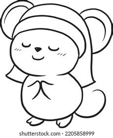 Cartoon Cute Doodle Coloring Page Kawaii Stock Vector Royalty Free