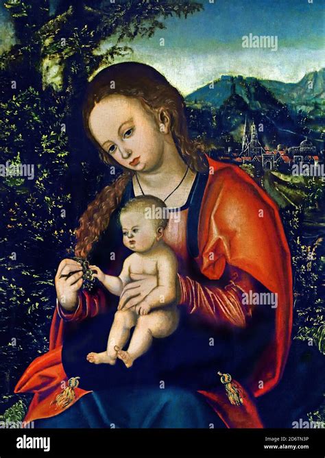 Virgin And Child 1516 From The Workshop Of Lucas Cranach The Elder 1472