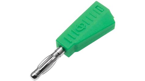 Rs Pro Green Male Banana Plug 4 Mm Connector Solder Termination 19a