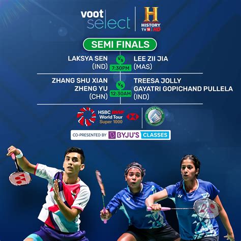 Voot Select On Twitter India S Lakshya Sen Will Face Malaysia S Lee