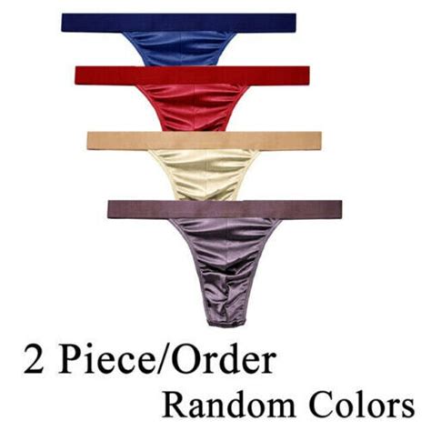 Underwear Multi Pack Men S Satin Bikini Briefs Panties Silky Sexy