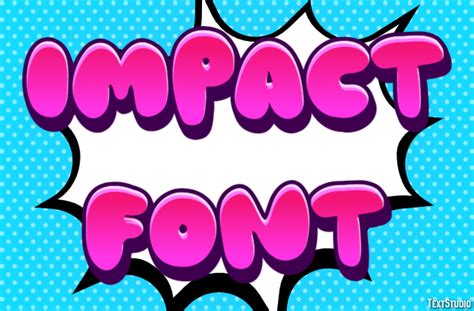 Impact Font Text Effect And Logo Design Font