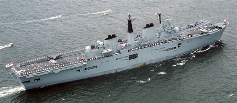 R Hms Ark Royal Invincible Class Aircraft Carrier Royal Navy