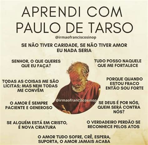 Frases De Paulo De Tarso - Pin de Ana Lúcia Santos Mathiuzzo em frases e pensamentos | Paulo de ...
