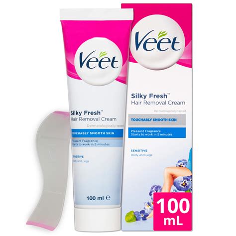 Veet Sensitive Skin Hair Removal Cream With Aloe Vera And Vitamin E 100ml