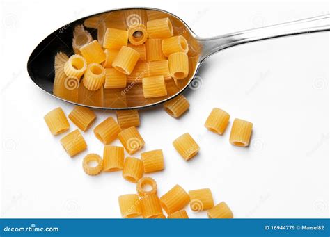 Pasta And Spoon Stock Image Image Of Closeup Kitchen 16944779