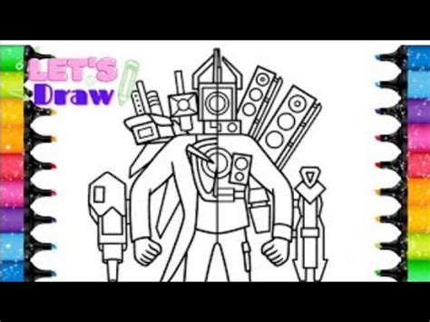 Titan Speakerman Vs Gigant Speakerman Coloring Pages Youtube