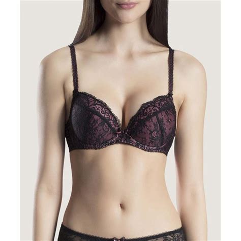 Aubade Courbes Divines Soutien Gorge Push Up Charme Noir