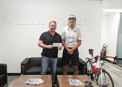 William Wright Commercial Supports Matt Everitts Bike Ride For Power