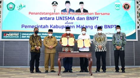 Unisma Pemkab Malang Digandeng Bangun Kawasan Khusus Eks Napiter Nu