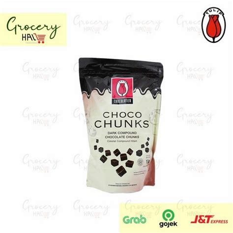 Jual Tulip Choco Chunks Kg Dark Choco Cubes Coklat Kubus