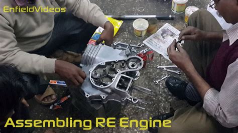 Royal Enfield Bullet Standard 350 Engine Fitting Full Video Youtube