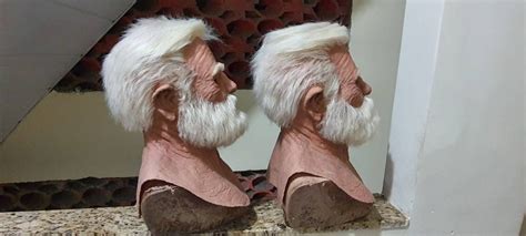 Realistic Latex Mask Old Man With Hair and Beard - Etsy