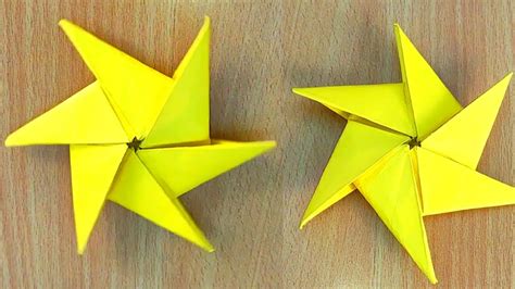 Origami Paper Ninja Star 6 Points Six Point Shuriken Origami Ninja