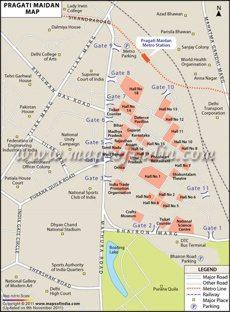 India International Trade Fair Delhi (IITF) 2015, Map and other Information