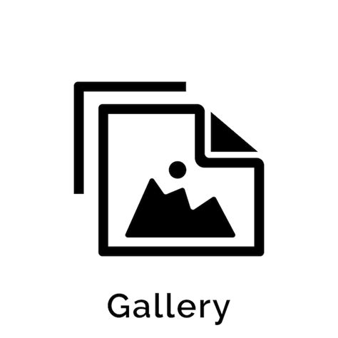 premium vector photo gallery icon