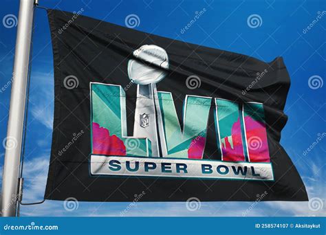 Super Bowl Lvii Logo Illustrative Editorial Editorial Photography - Image of league, fourth ...