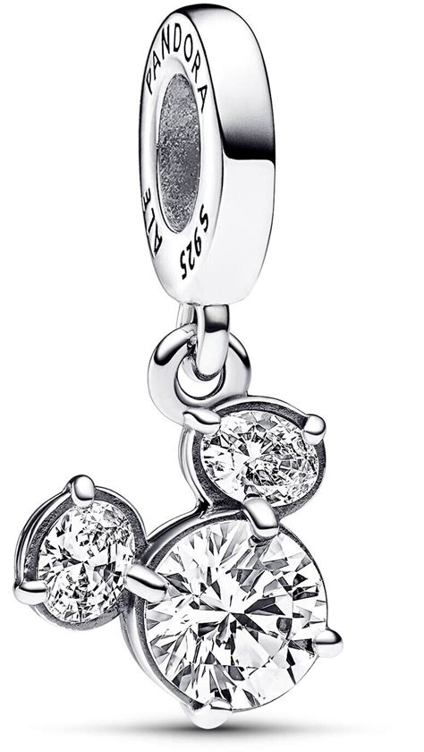 Pandora Disney Micky Maus Funkelnder Kopf Silhouette Charm Anhänger