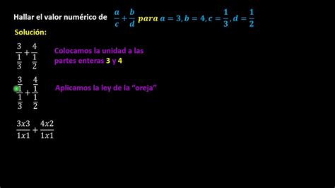 Valor Num Rico De Una Expresi N Algebraica Youtube