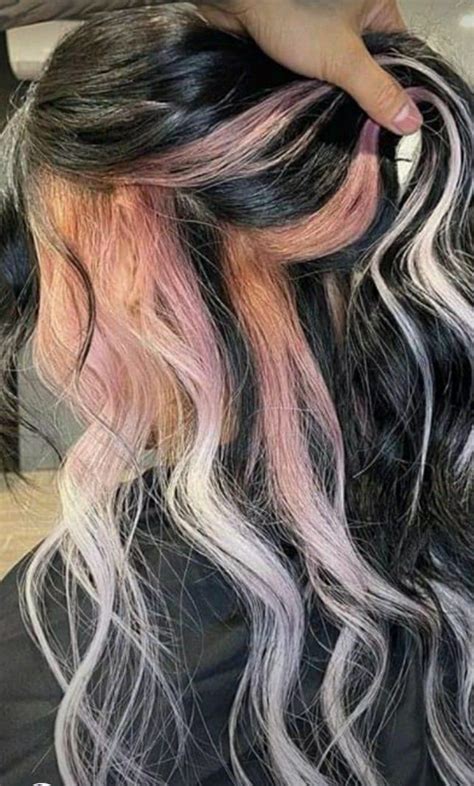 Hair Color Pink Hair Inspo Color Brunette Hair Color Split Dyed Hair