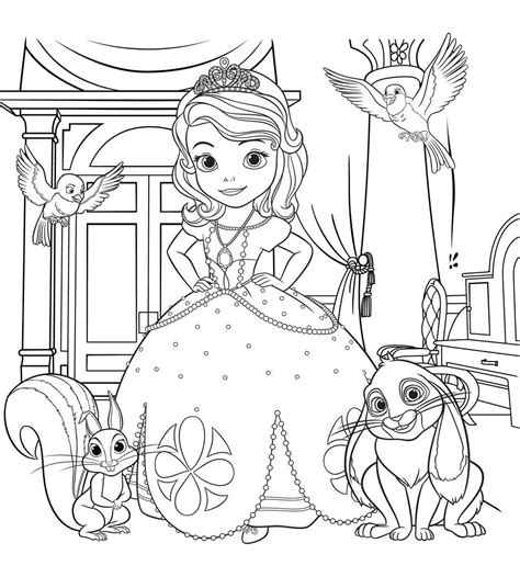 Sofia The First Coloring Pages