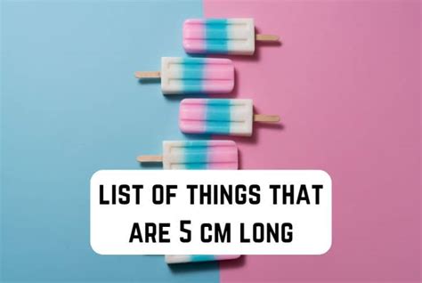 9 Common Things That are 5 Centimeters Long | Measuringly