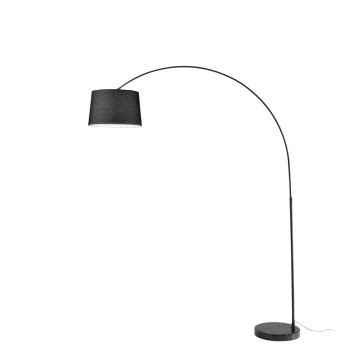 Lampada Da Terra Ad Arco In Metallo Nera Cm H 210 X L 225 ELLISTON