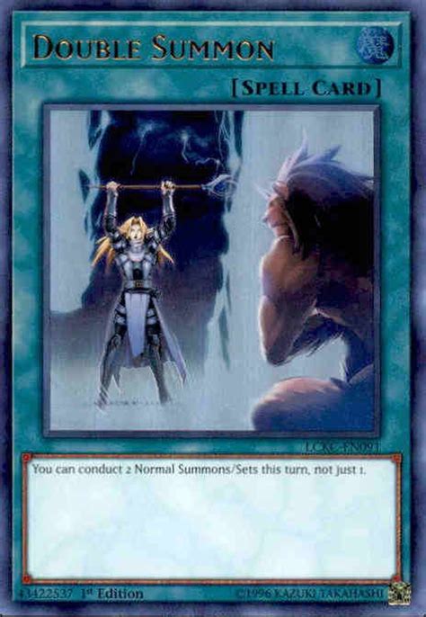 Yugioh Kaiba Legendary Collection Single Card Ultra Rare Double Summon Lckc En091 Toywiz