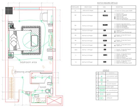 Standard Room - Electrical Layout :: Behance