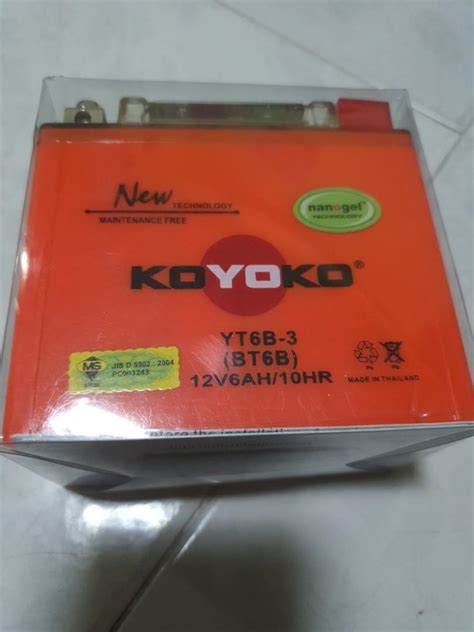 YT6B 3 BS KOYOKO BATTERY USE FOR Use For Yamaha Nmax Yamaha NVX