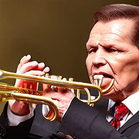 Kenneth Copeland Playing Trumpet In Church Stable Diffusion OpenArt