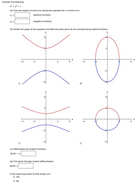 Solved Consider The Following X2 Y2 4 A Find Two