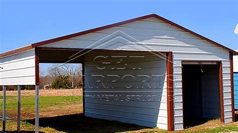 Carport with Storage - Prefab Metal Carport Storage Combo Units