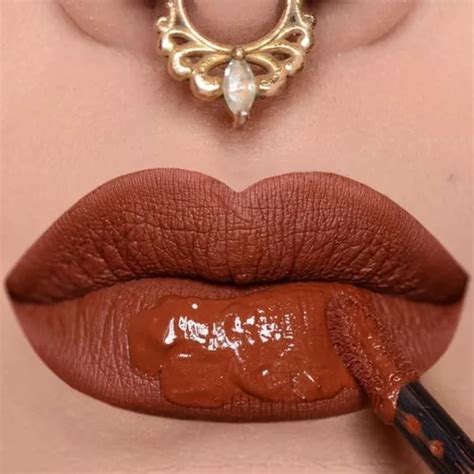 Batom Líquido Dailus Lançamento Nude Cor Caramelo Parcelamento sem juros