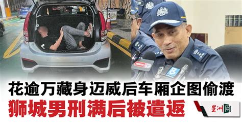 花逾万藏身迈威后车厢企图偷渡 狮城男刑满后被遣返 国内 即时国内