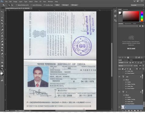 Indian Passport Sample