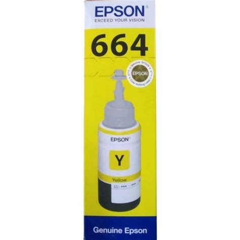 Epson Genuine Yellow Printer Ink Packaging Type Plastic Bottle