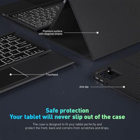 Buy Doohoeek Keyboard Case With Trackpad For Ipad Pro Inch